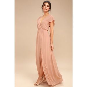 Blush Dusty Rose Bridesmaids Dress